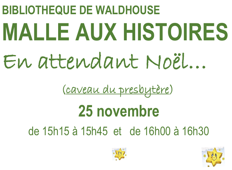 Flyer Malle marché de Noël Bibliothèque 2017